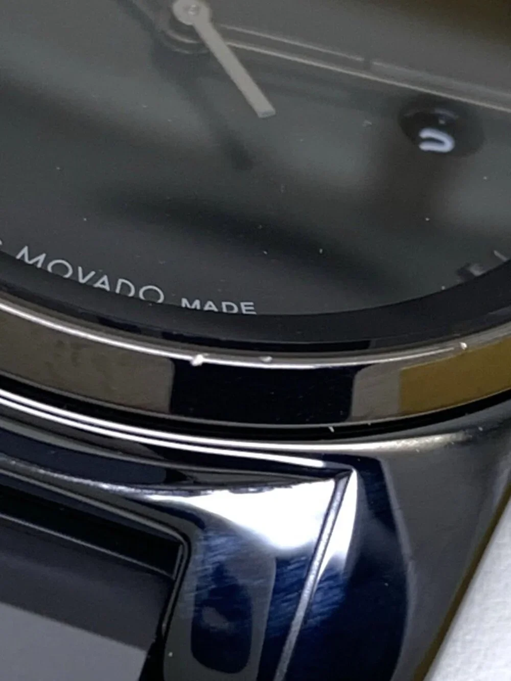 Movado Men's Watch Bold Verso Gray Dial Swiss Quartz Black Ceramic Steel 42mm